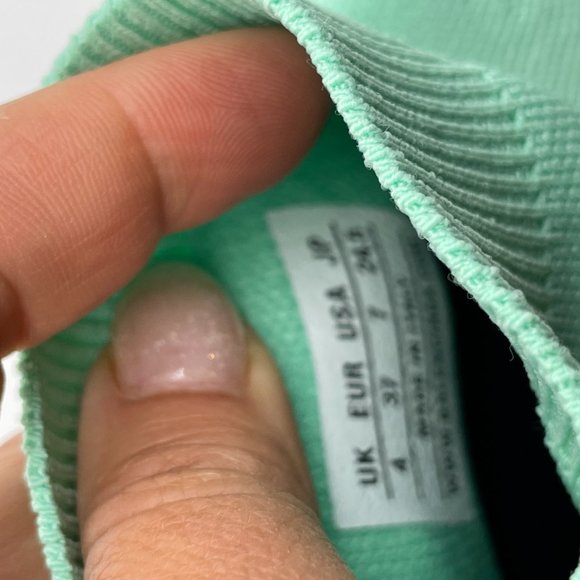 BALENCIAGA Women Stretch Knit Sock Speed 2.0 Flat Sneakers Shoes Mint - Picture 7 of 9